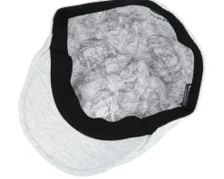 Pax Sixpence Light Grey Melange Flat Cap - Upfront