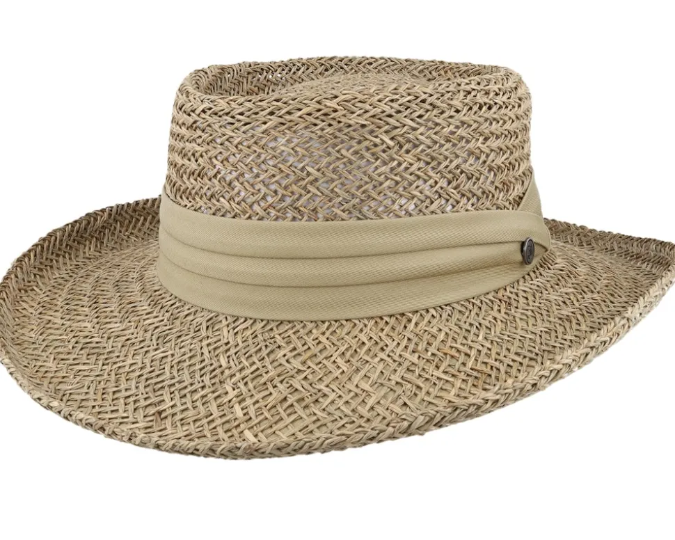 Pebble Beach Natural Gambler Straw Hat - Jaxon & James
