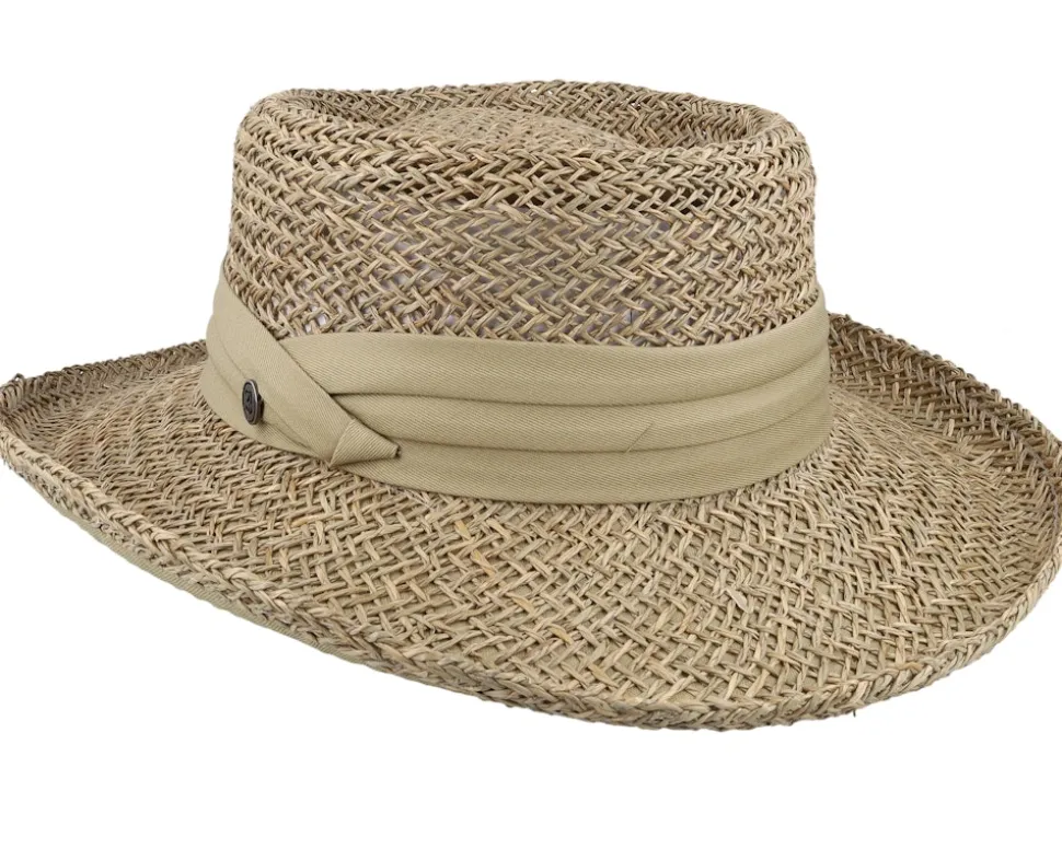 Pebble Beach Natural Gambler Straw Hat - Jaxon & James