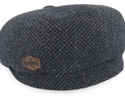 Peeky Xtra 42 Wool Mix Grey Antra Peak Flat Cap - MJM Hats