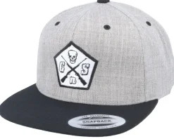 Pentagon Black/Grey Snapback - GUNS n SKULLS