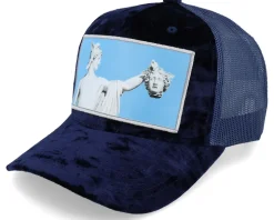 Perseus With The Head Of Medusa Velvet Navy A-fr - Calza Pennello