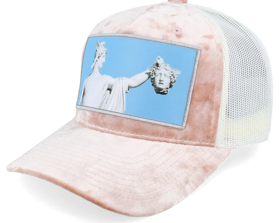 Perseus With The Head Of Medusa Velvet Peach/Ivory - Calza Pennello