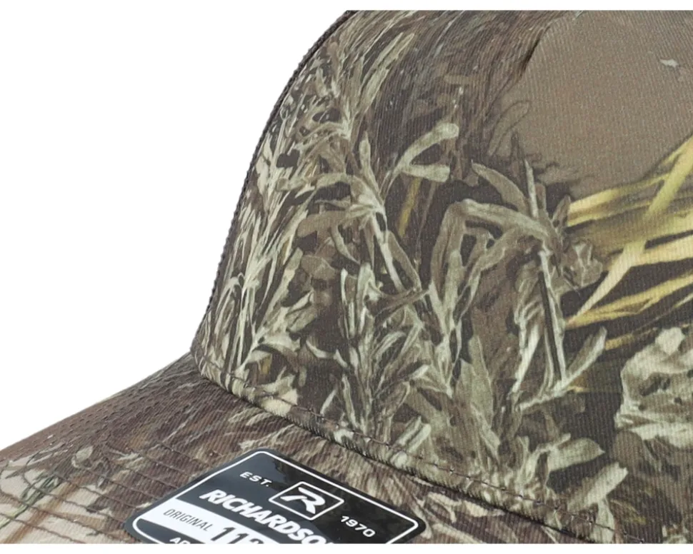 112pfp Realtree Max-1 Xt/Brown A-Frame Trucker - Richardson