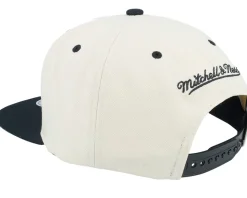 Philadelphia 76ers Evergreen Cream Hwc Off White/Black Snapback - Mitchell & Ness