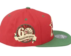 Philadelphia 76ers Nightmare Red/Green Fitted - Mitchell & Ness