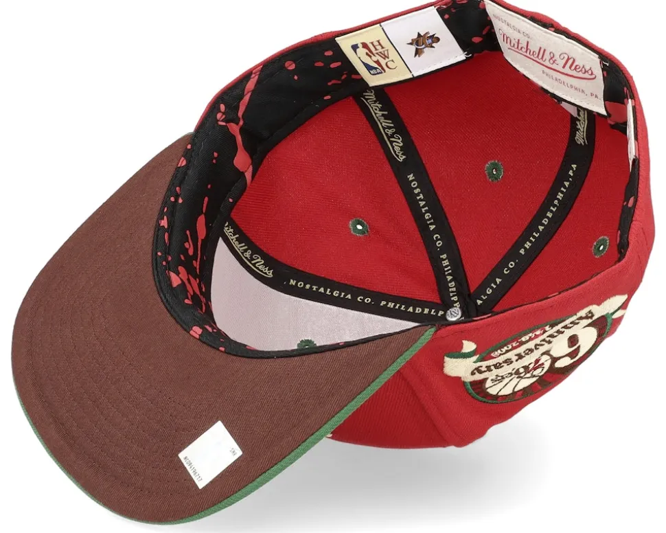 Philadelphia 76ers Nightmare Red/Green Fitted - Mitchell & Ness