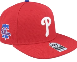 Philadelphia Phillies Replica Sure Shot Captain Red Snapback - 47 Brand