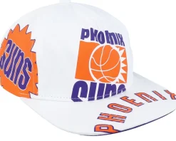 Phoenix Suns In Your Face Deadstock White Snapback - Mitchell & Ness