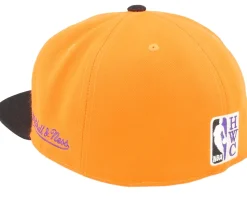 Phoenix Suns Team Side 1 Orange/Black Fitted - Mitchell & Ness
