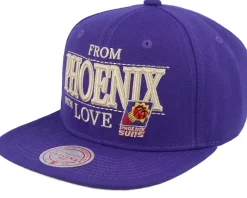 Phoenix Suns With Love Hwc Purple Snapback - Mitchell & Ness
