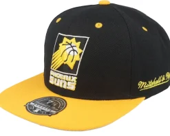 Phoenix Suns Yellow Toe Black/Yellow Fitted - Mitchell & Ness