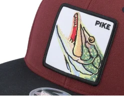 Pike Pro Fishing Maroon/Black Snapback - Skillfish
