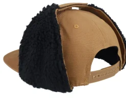 Pin Script Canvas Flatbrim Caramel/Black Earflap - Wild Spirit