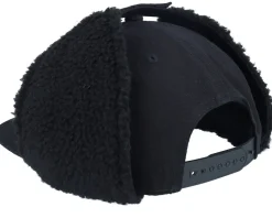 Pin Script Canvas Flatbrim Black Earflap - Wild Spirit