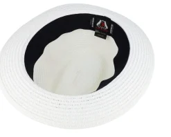 Pinch Crown Toyo Braided White Trilby - Jaxon & James