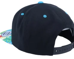 Pineapple Surfer Summer Black/Aqua Snapback - Iconic