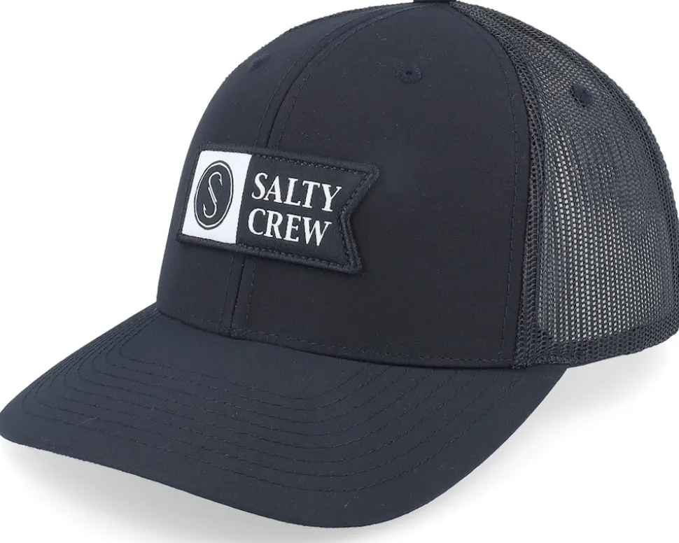 Pinnacle 2 Retro Black Trucker - Salty Crew