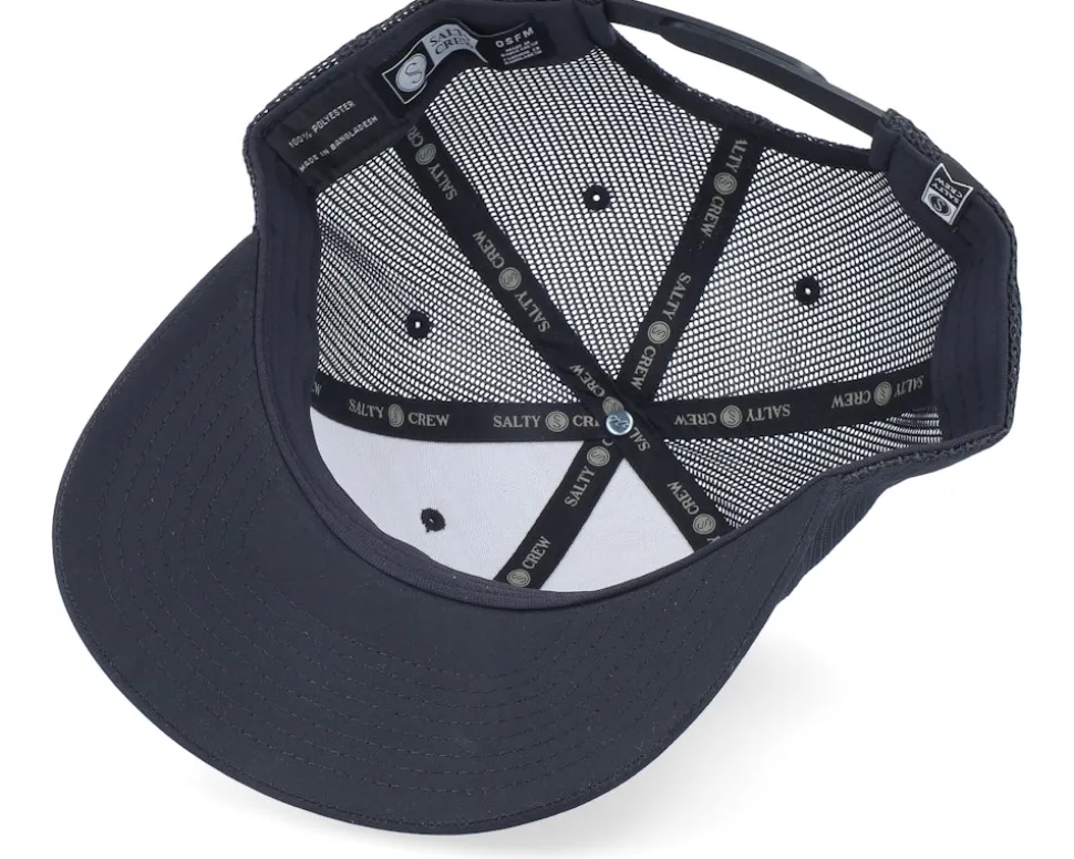 Pinnacle 2 Retro Black Trucker - Salty Crew