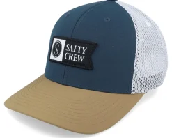 Pinnacle 2 Retro Indigo/Tan Trucker - Salty Crew