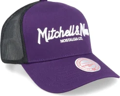 Pinscript Purple/Black/White Trucker - Mitchell & Ness