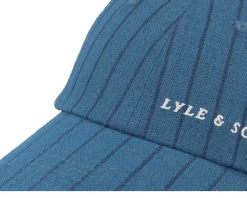 Pinstripe Baseball Cap Apres Navy Dad Cap - Lyle & Scott