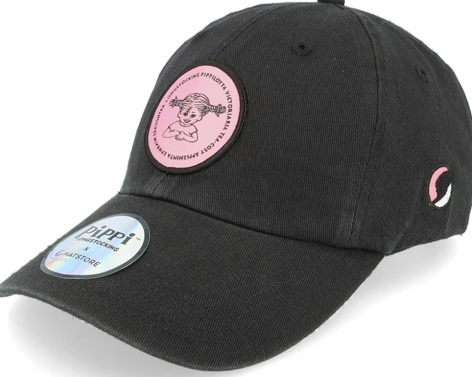 Pippilotta Black/Pink Dad Cap - Pippi Longstocking