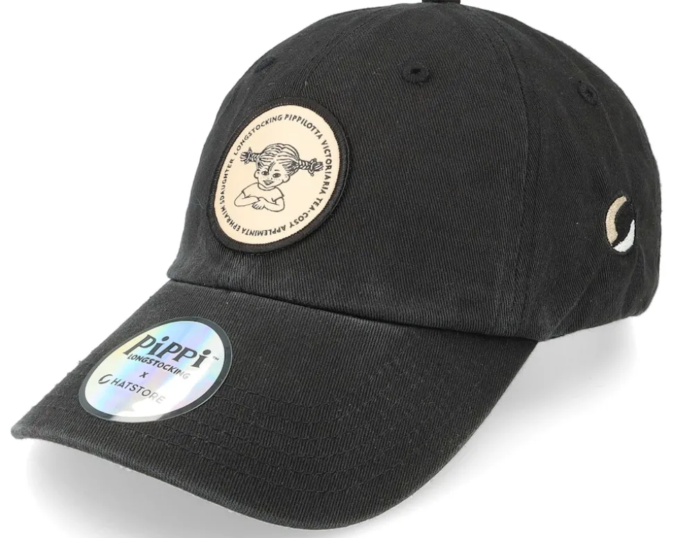 Pippilotta Black/Pink Dad Cap - Pippi Longstocking