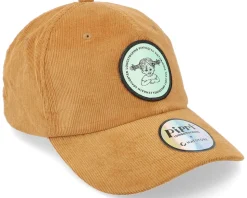 Pippilotta Brown/Mint Green Corduroy Dad Cap - Pippi Longstocking