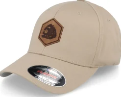 Piranha Skull Hex Patch Khaki Flexfit - Skillfish