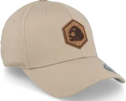 Piranha Skull Hex Patch Khaki Flexfit - Skillfish