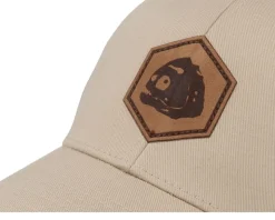 Piranha Skull Hex Patch Khaki Flexfit - Skillfish