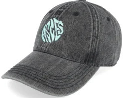 Pisces Snow Washed Black Denim Dad Cap - Delulu
