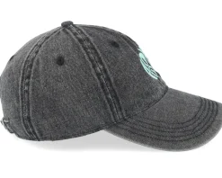 Pisces Snow Washed Black Denim Dad Cap - Delulu