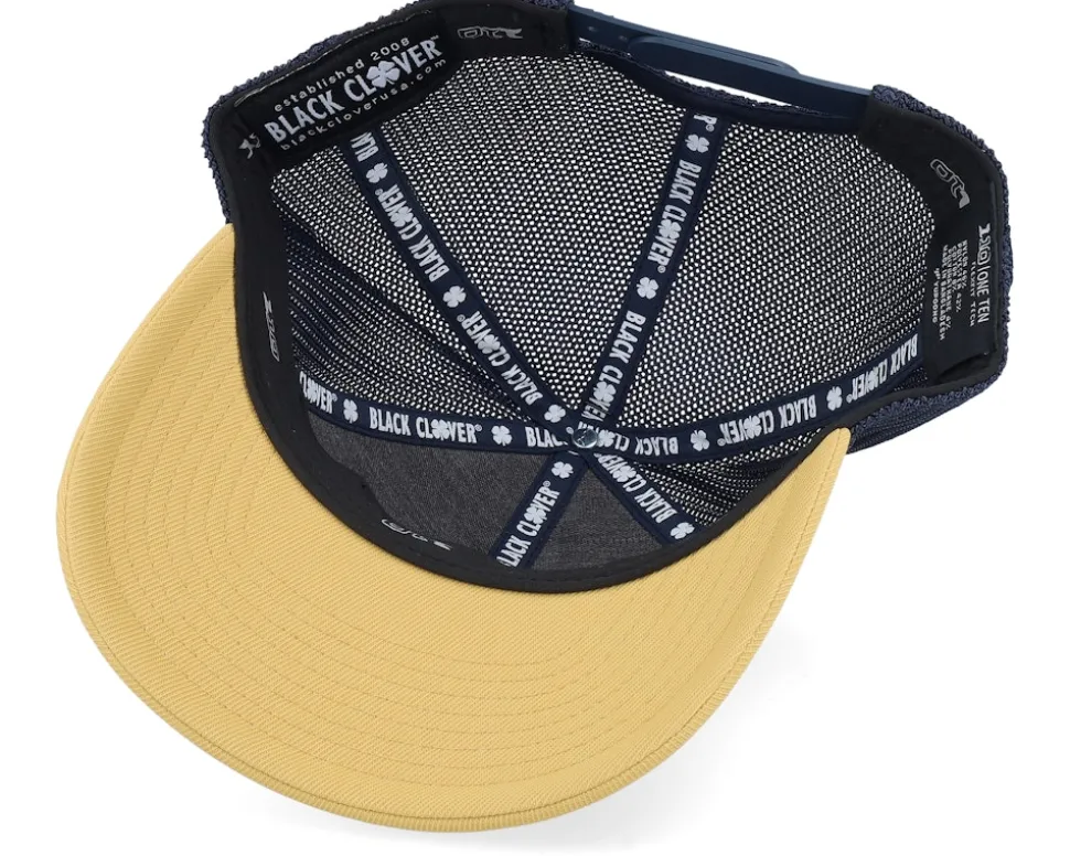 Pitch A Tent 2 Inca Gold W Navy Mesh W Patch Trucker - Black Clover