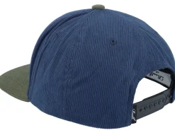 Pitchout Cap Navy/Olive Corduroy Snapback - Reell