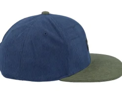 Pitchout Cap Navy/Olive Corduroy Snapback - Reell