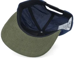 Pitchout Cap Navy/Olive Corduroy Snapback - Reell