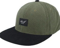 Pitchout Cap Navy/Olive Corduroy Snapback - Reell
