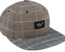 Pitchout Check Mix Beige Snapback - Reell
