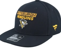 Pittsburgh Penguins Authentic Pro Rink Prime Black Snapback - Fanatics