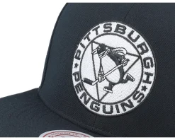 Pittsburgh Penguins Evergreen Black/White Snapback - Mitchell & Ness