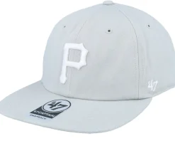 Pittsburgh Pirates Linscott Captain Rl Grey Snapback - 47 Brand