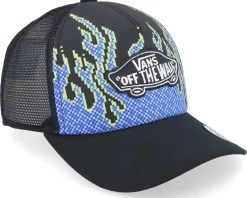 Pixel Flame Black Trucker - Vans