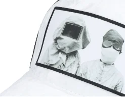 Plague Velvet White/Black A-frame Trucker - Calza Pennello