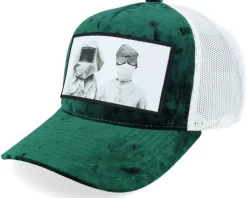 Plague Velvet White/Black A-frame Trucker - Calza Pennello