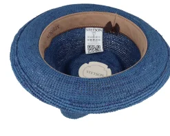 Player Raffia Crochet Blue Straw Hat - Stetson