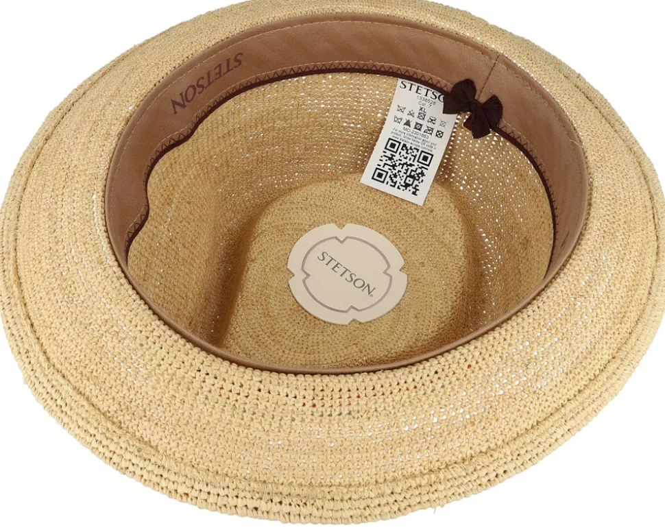 Player Raffia Crochet Natural Straw Hat - Stetson