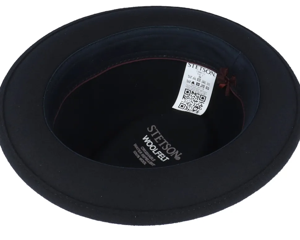 Player Woolfelt Black Fedora - Stetson