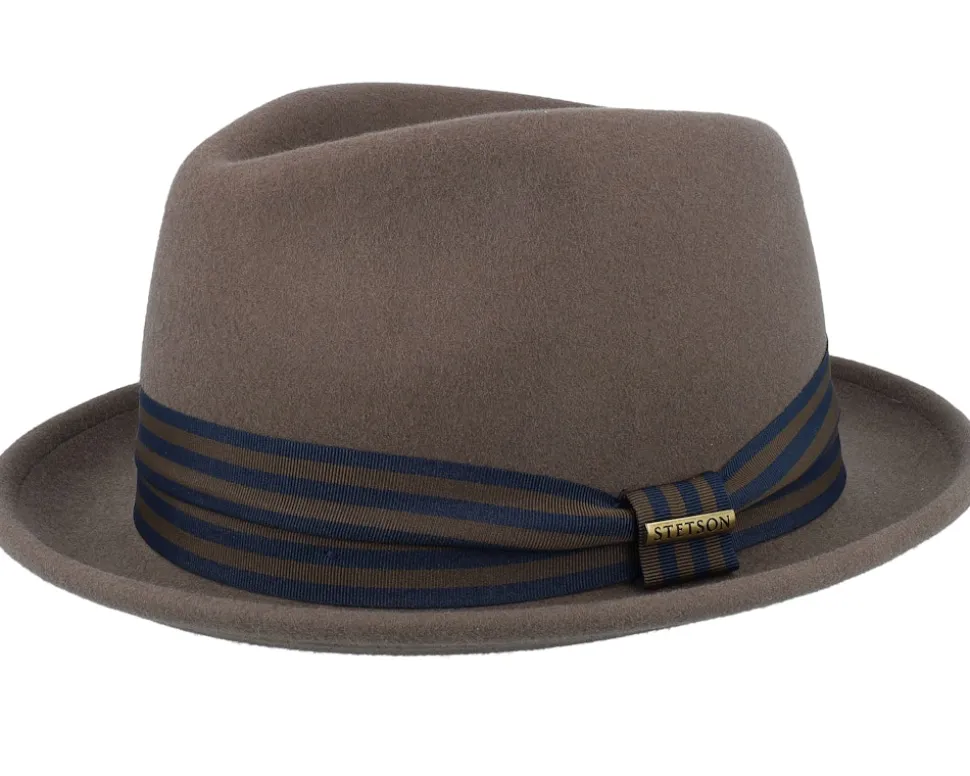Player Woolfelt Deep Taupe Fedora - Stetson